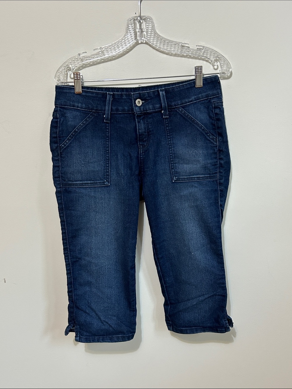 Guess Dark Blue Cropped Denim Capri Jeans